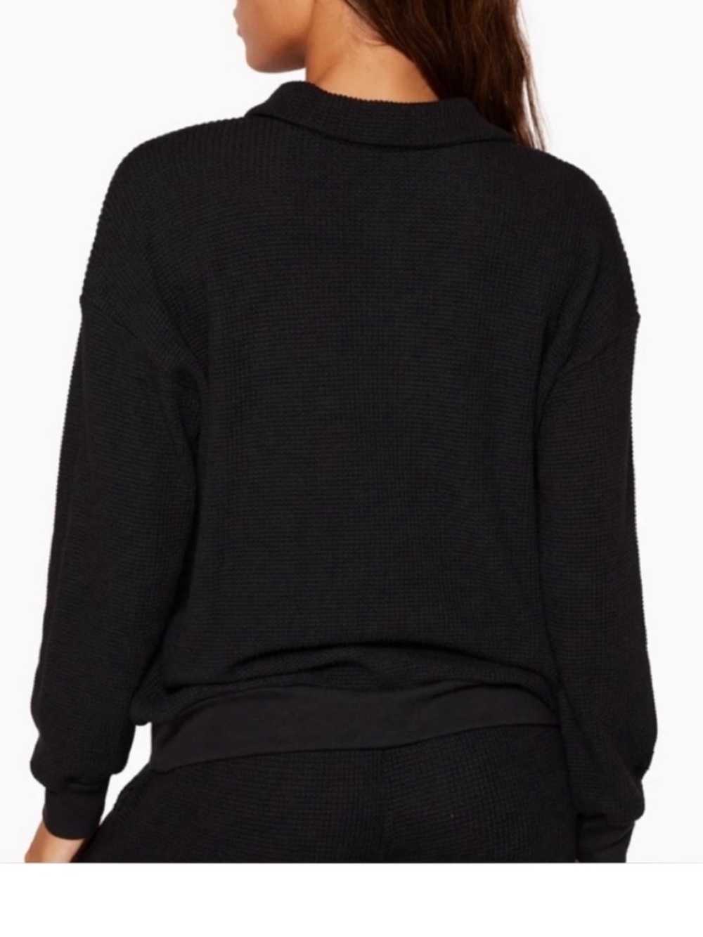Set Active Waffle Knit Pullover - Picture 2 of 7